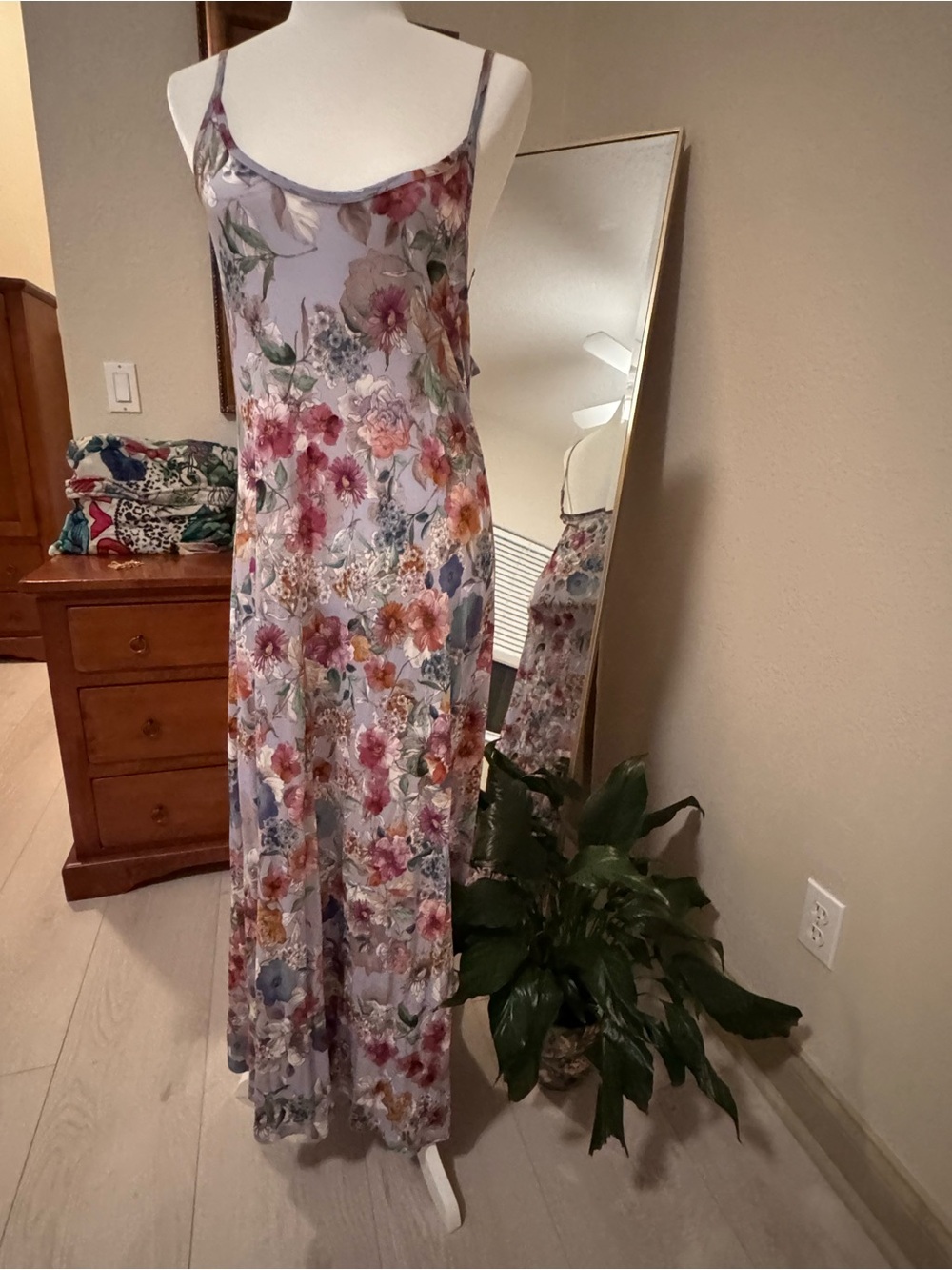 NWT Johnny Was Mazzy Ruched Flora Maxi Dress M - Picture 14 of 16